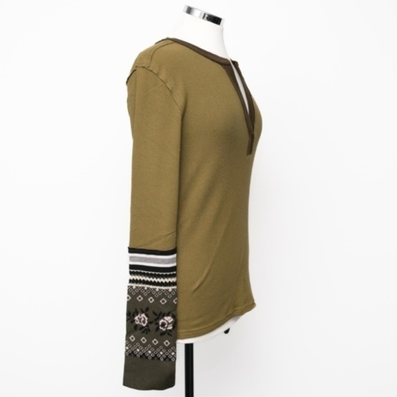 NWT FREE PEOPLE Mikah Layering Cuff Top SZ:L - Picture 5 of 11